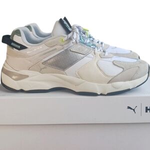 Puma LQD Cell Extol Helly Hansen Sneakers, 8, Grey & Whisper White.